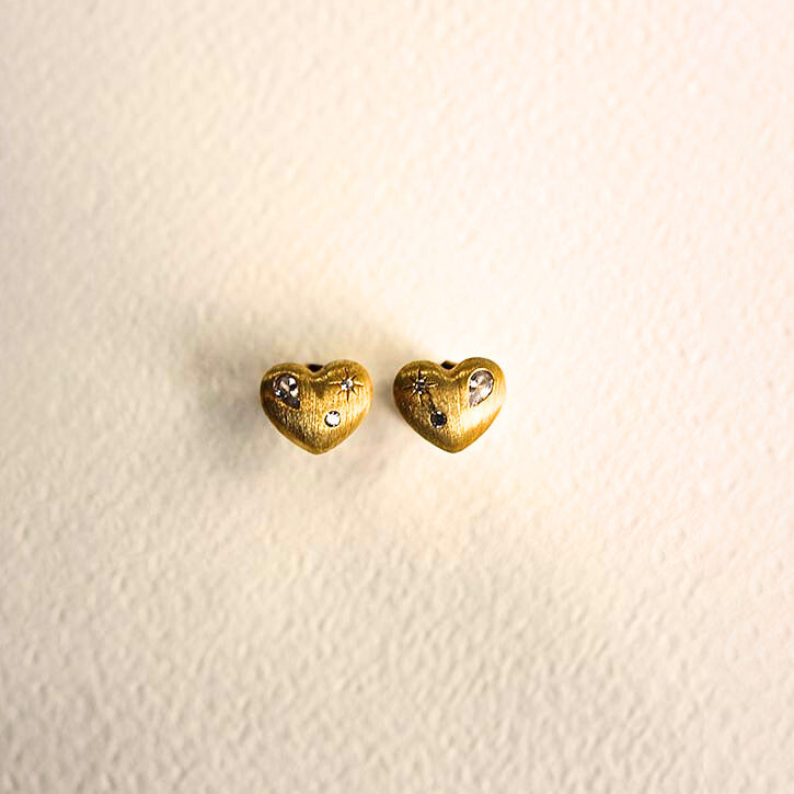 Heart Shrapnel Earrings