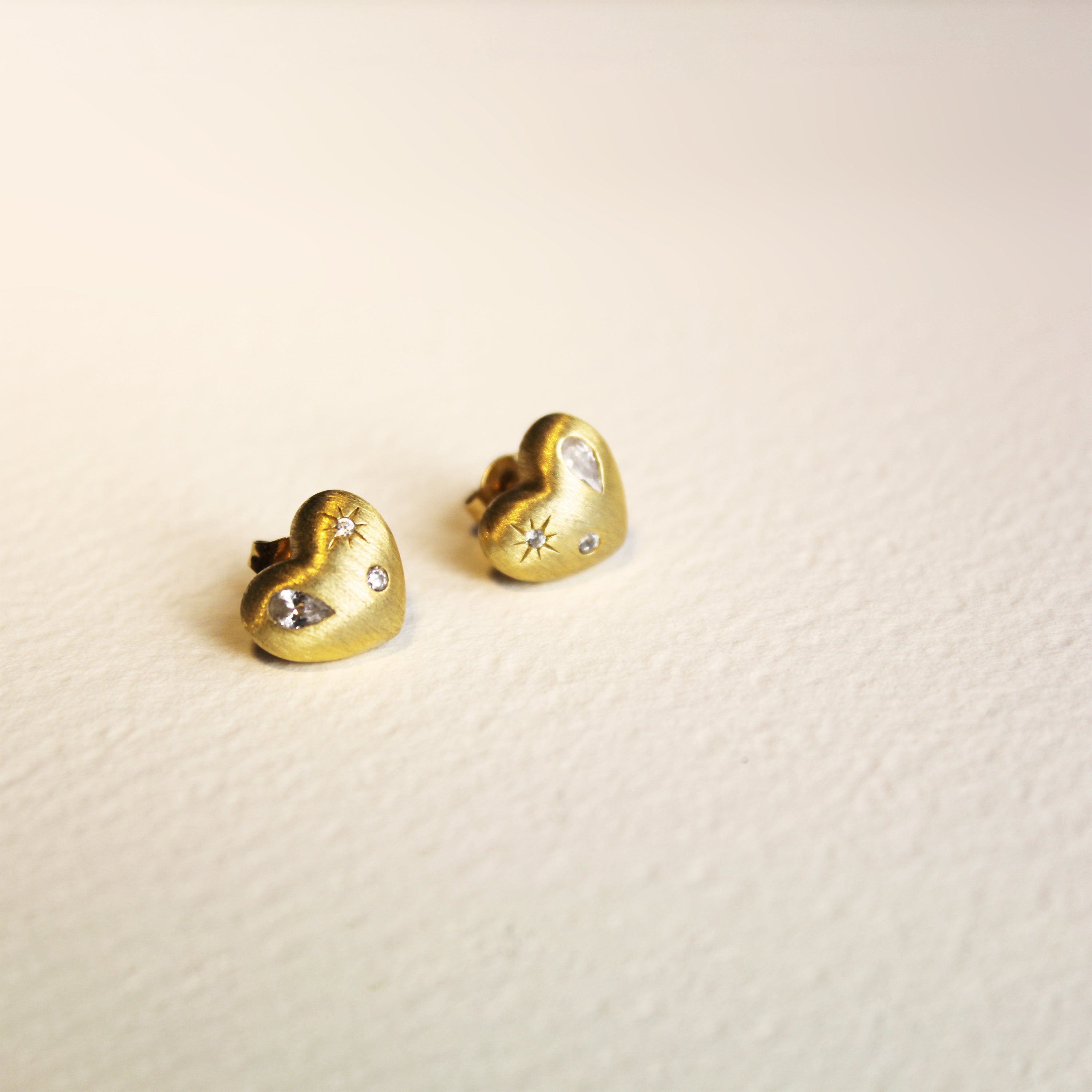 Heart Shrapnel Earrings