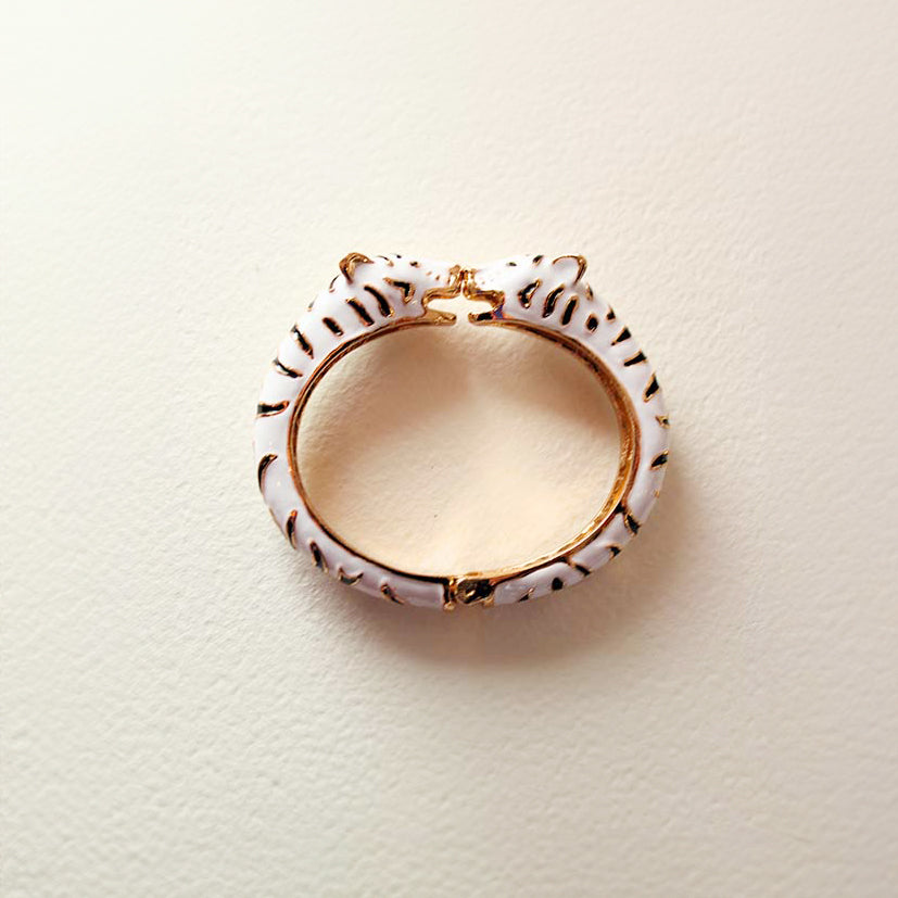Tiger Enameled Bangle